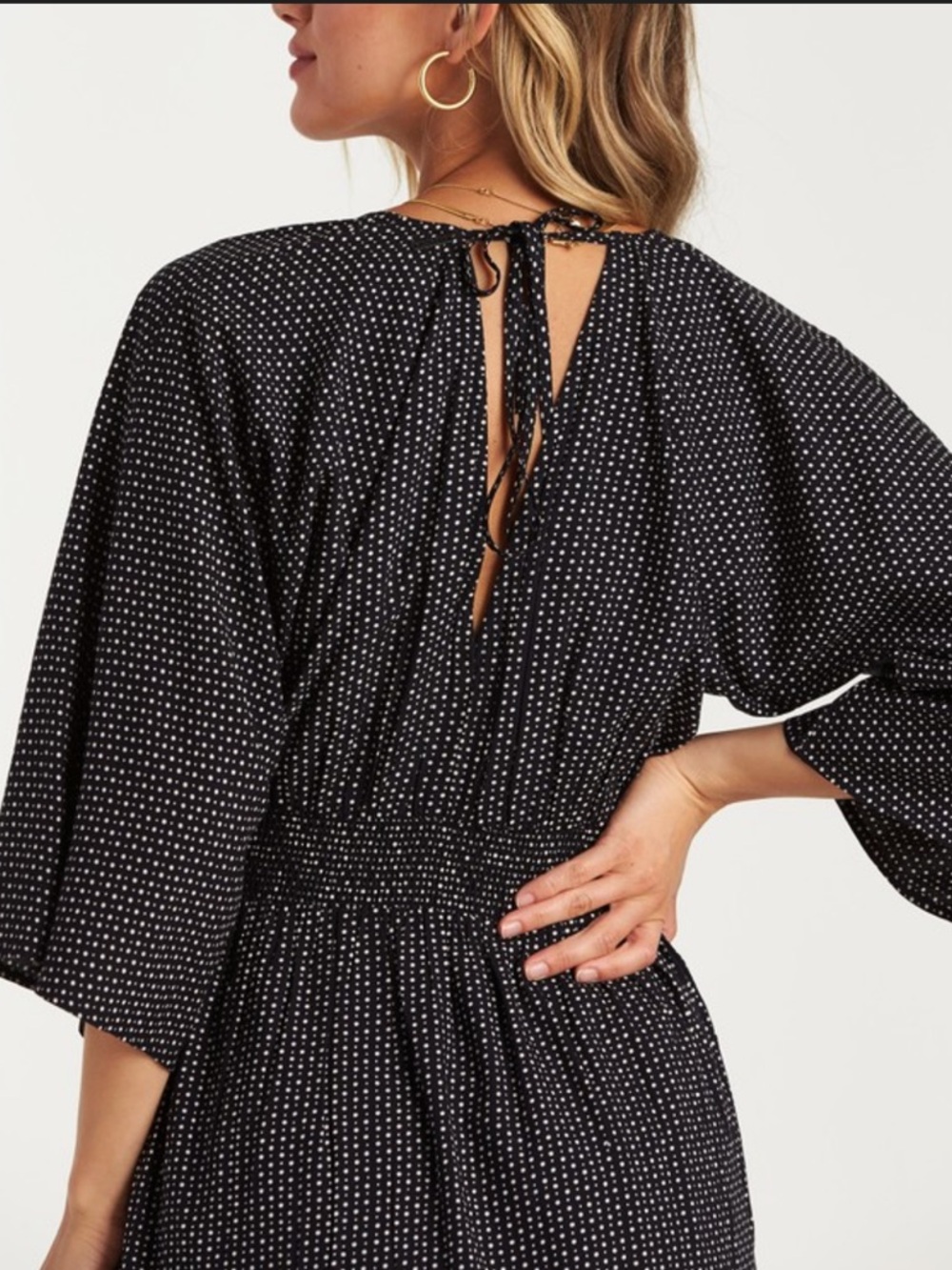 Billabong Black Polka Dot Summer Mini Dress XS GUC